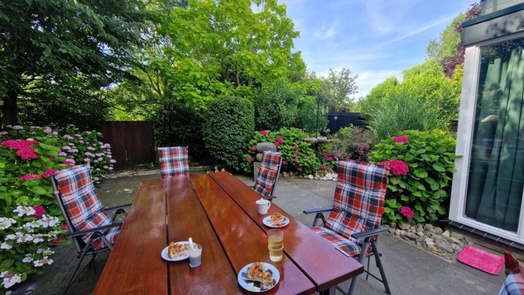 Genieten in de tuin